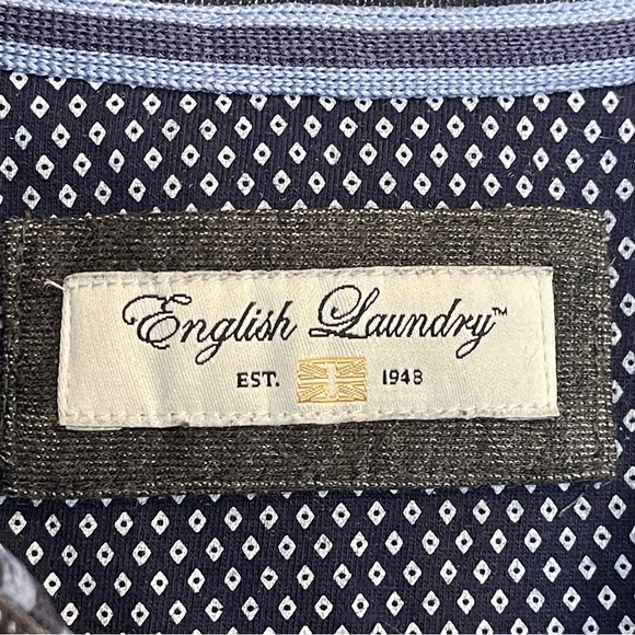 English Laundry 1/4 Zip L/S Grey Shirt Sz XL - Picture 3 of 6